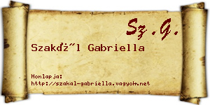 Szakál Gabriella névjegykártya
